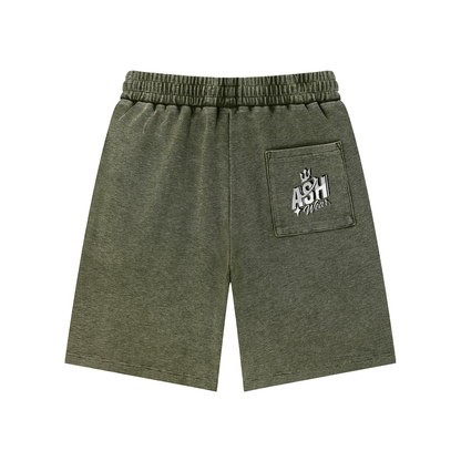 ASH Wear Mineral Wash Waffle Knit Shorts