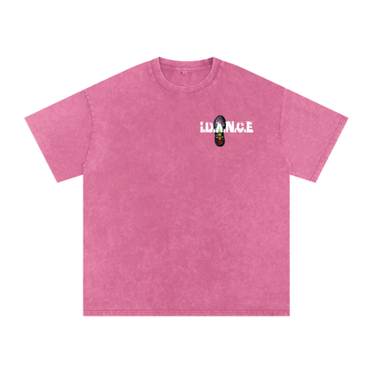 THE IDANCE  Snow Washed Oversized T-Shirt