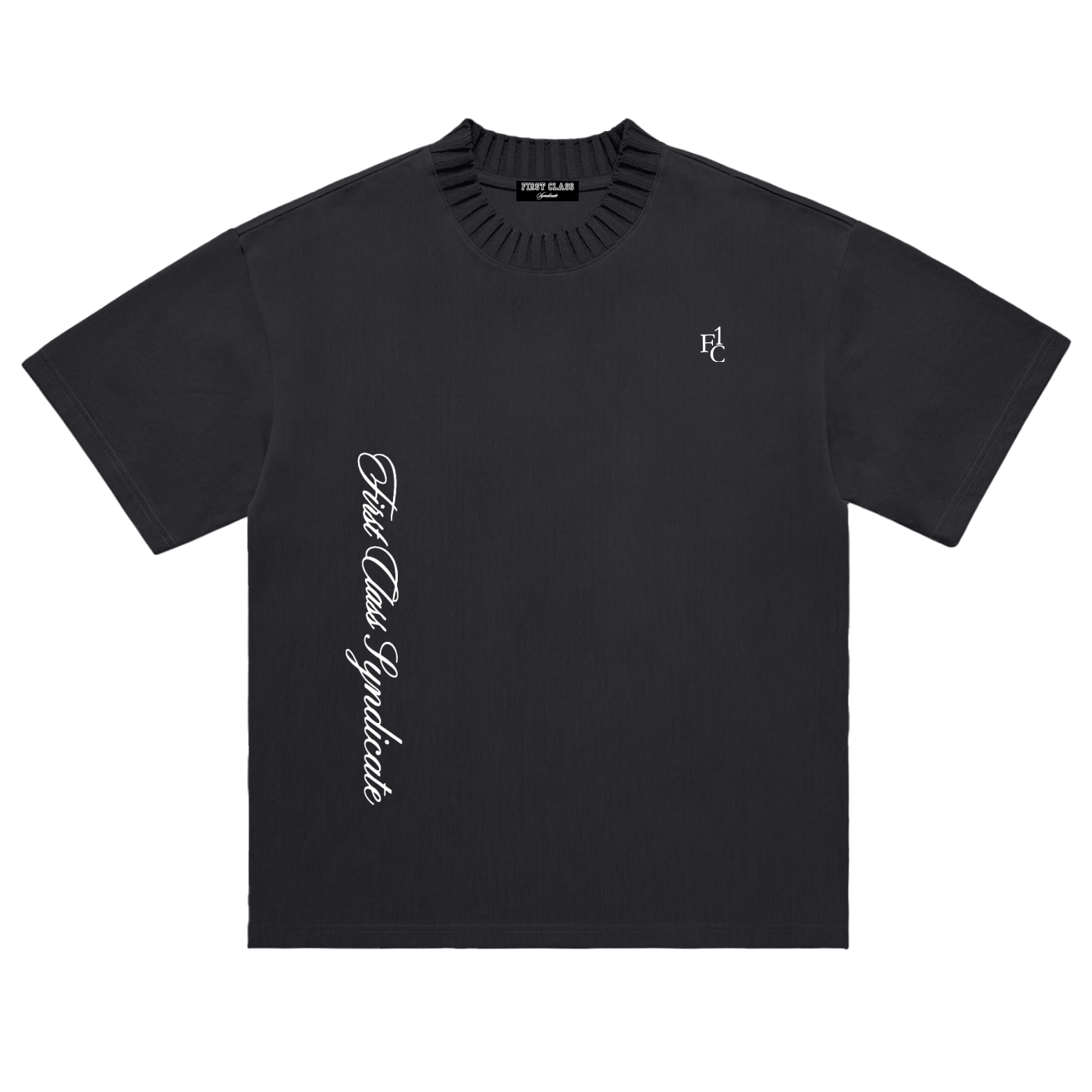 First Class Syndicate Knitted Neck T-Shirt