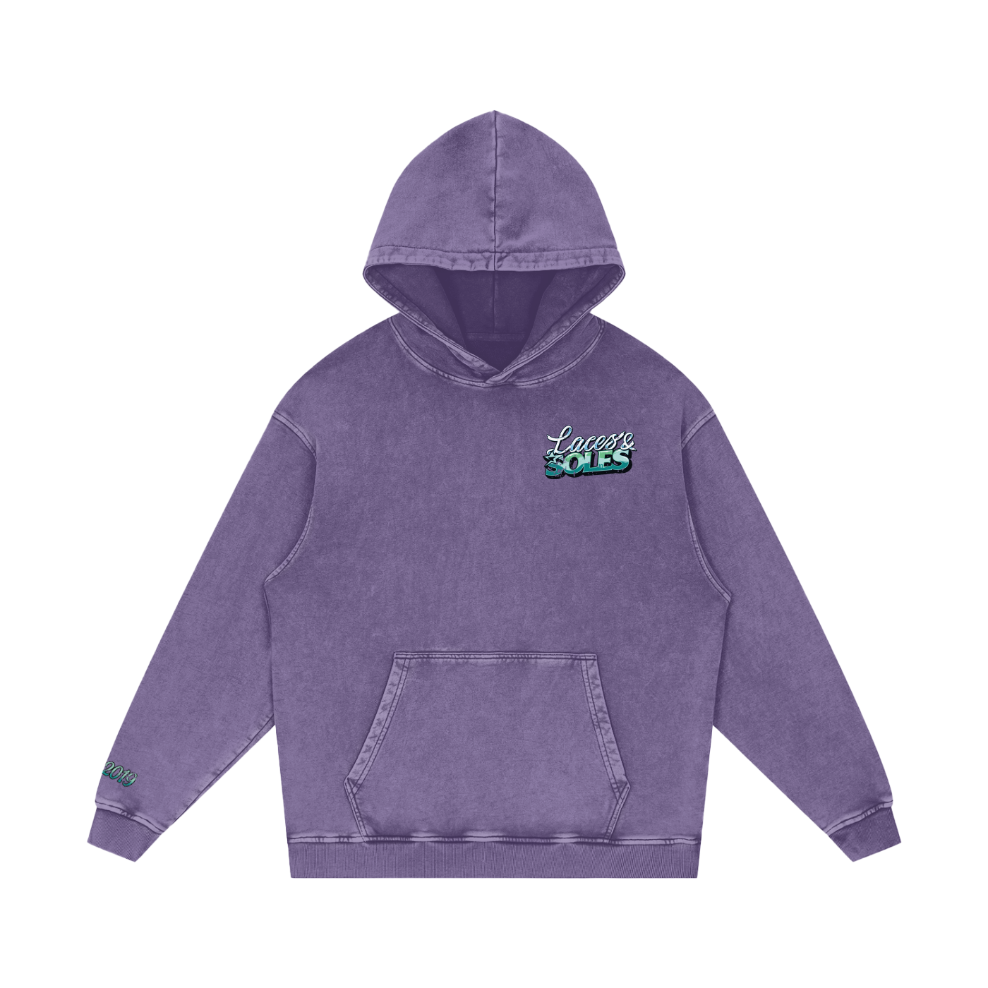 Laces&Soles Snow Washed Loose Cotton Hoodie
