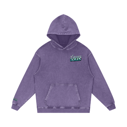 Laces&Soles Snow Washed Loose Cotton Hoodie