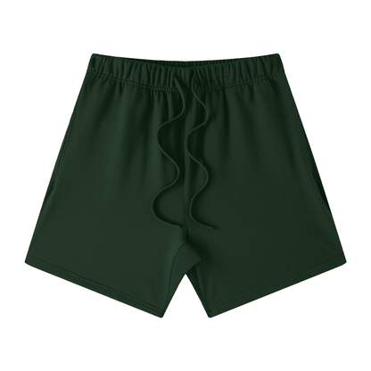 Unisex Earth Tone Loose Fit Cotton Shorts