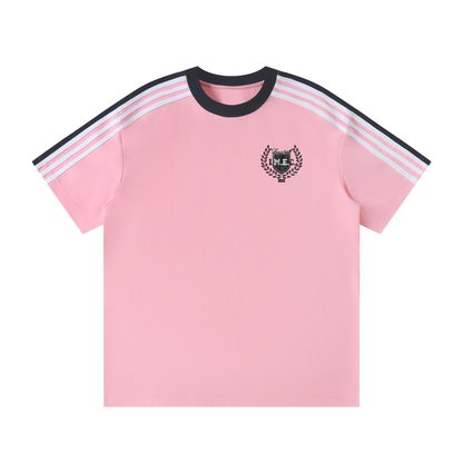 I.M.E.C Unisex Colorblock Striped T-Shirt