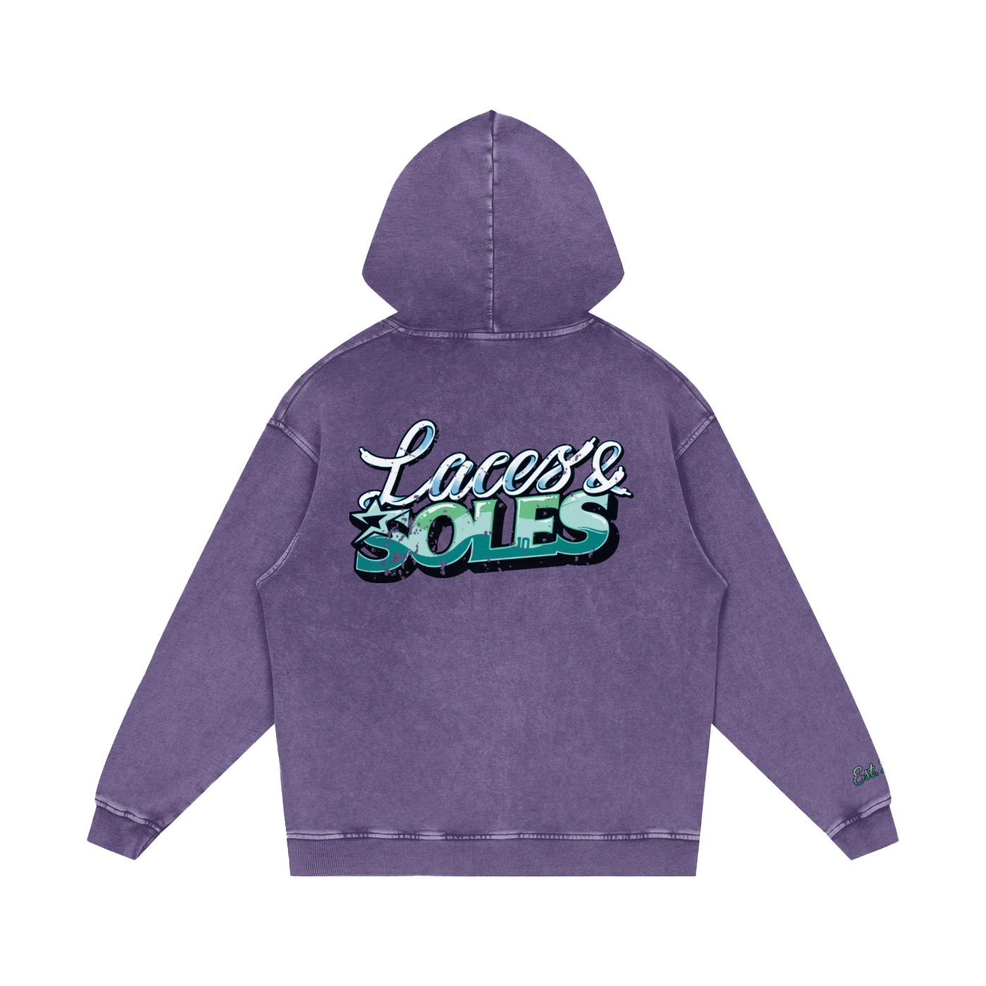 Laces&Soles Snow Washed Loose Cotton Hoodie