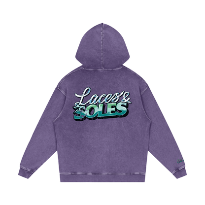 Laces&Soles Snow Washed Loose Cotton Hoodie